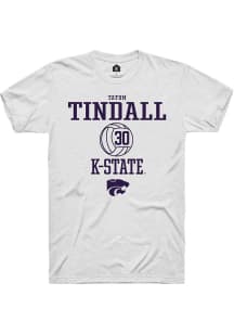 Tatum Tindall White K-State Wildcats NIL Sport Icon Short Sleeve T Shirt