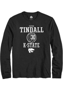 Tatum Tindall Rally Mens Black K-State Wildcats NIL Sport Icon Tee