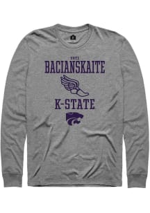 Urte Bacianskaite Rally Mens Graphite K-State Wildcats NIL Sport Icon Tee