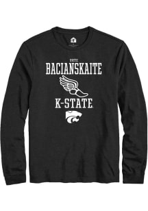 Urte Bacianskaite Rally Mens Black K-State Wildcats NIL Sport Icon Tee