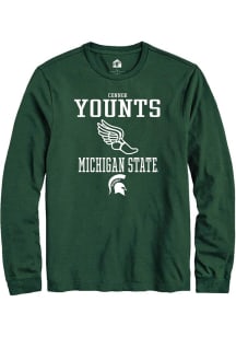 Connor Younts Rally Mens Green Michigan State Spartans NIL Sport Icon Tee