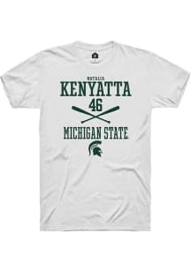 Natalia Kenyatta White Michigan State Spartans NIL Sport Icon Short Sleeve T Shirt