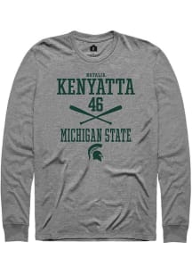 Natalia Kenyatta Rally Mens Graphite Michigan State Spartans NIL Sport Icon Tee