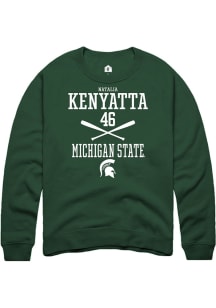 Natalia Kenyatta Rally Mens Green Michigan State Spartans NIL Sport Icon Crew Sweatshirt