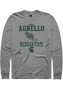 Sammy Agnello Rally Mens Graphite Michigan State Spartans NIL Sport Icon Tee