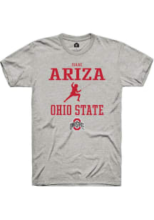 Isaac Ariza Ash Ohio State Buckeyes NIL Sport Icon Short Sleeve T Shirt