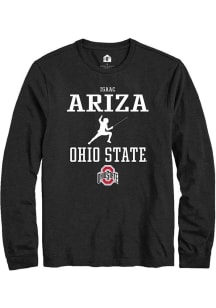 Isaac Ariza Rally Mens Black Ohio State Buckeyes NIL Sport Icon Tee