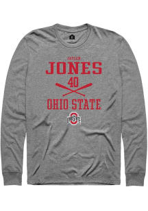 Jaylen Jones Rally Mens Graphite Ohio State Buckeyes NIL Sport Icon Tee