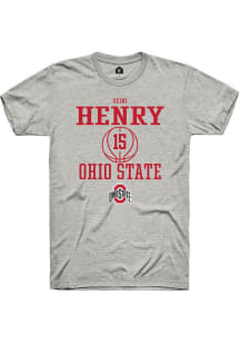 Seini Henry Ash Ohio State Buckeyes NIL Sport Icon Short Sleeve T Shirt