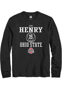 Seini Henry Rally Mens Black Ohio State Buckeyes NIL Sport Icon Tee