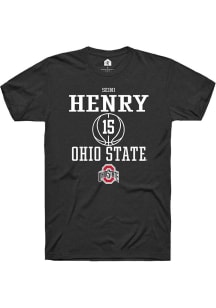 Seini Henry Black Ohio State Buckeyes NIL Sport Icon Short Sleeve T Shirt
