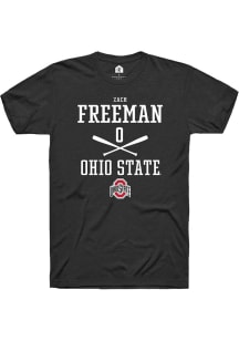 Zach Freeman Black Ohio State Buckeyes NIL Sport Icon Short Sleeve T Shirt