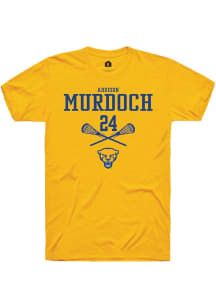 Addison Murdoch Gold Pitt Panthers NIL Sport Icon Short Sleeve T Shirt