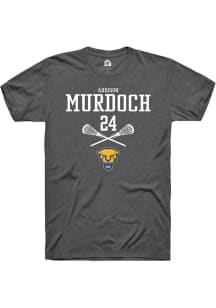Addison Murdoch Dark Grey Pitt Panthers NIL Sport Icon Short Sleeve T Shirt