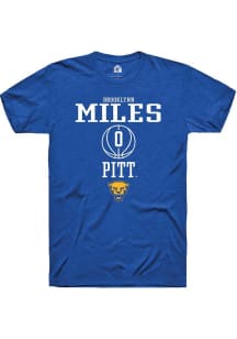 Brooklynn Miles Blue Pitt Panthers NIL Sport Icon Short Sleeve T Shirt