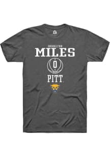 Brooklynn Miles Dark Grey Pitt Panthers NIL Sport Icon Short Sleeve T Shirt