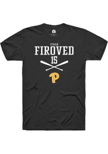 Ethan Firoved Black Pitt Panthers NIL Sport Icon Short Sleeve T Shirt