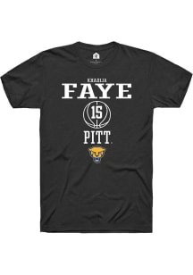 khadija faye Black Pitt Panthers NIL Sport Icon Short Sleeve T Shirt