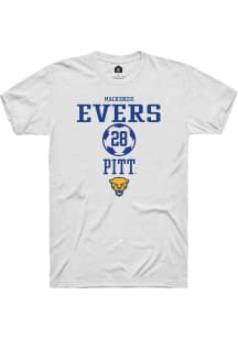 Mackenzie Evers White Pitt Panthers NIL Sport Icon Short Sleeve T Shirt