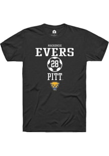 Mackenzie Evers Black Pitt Panthers NIL Sport Icon Short Sleeve T Shirt