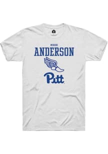 Mikhi Anderson White Pitt Panthers NIL Sport Icon Short Sleeve T Shirt