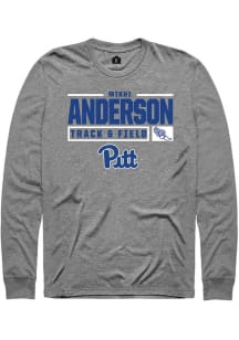 Mikhi Anderson Rally Mens Graphite Pitt Panthers NIL Stacked Box Tee