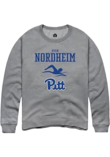 Ryan Nordheim Rally Mens Graphite Pitt Panthers NIL Sport Icon Crew Sweatshirt