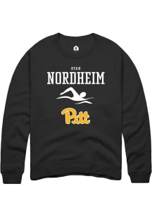 Ryan Nordheim Rally Mens Black Pitt Panthers NIL Sport Icon Crew Sweatshirt