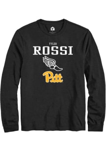 Tyler Rossi Rally Mens Black Pitt Panthers NIL Sport Icon Tee