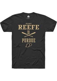 Delaney Reefe Black Purdue Boilermakers NIL Sport Icon Short Sleeve T Shirt