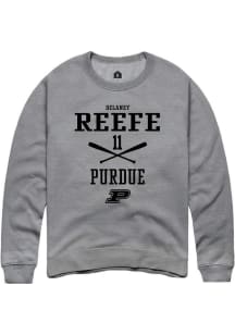 Delaney Reefe Rally Mens Graphite Purdue Boilermakers NIL Sport Icon Crew Sweatshirt