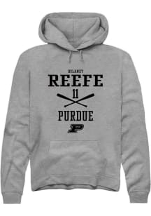 Delaney Reefe Rally Mens Graphite Purdue Boilermakers NIL Sport Icon Hooded Sweatshirt