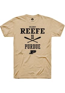 Delaney Reefe Gold Purdue Boilermakers NIL Sport Icon Short Sleeve T Shirt