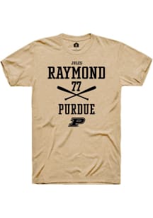 Jules Raymond Gold Purdue Boilermakers NIL Sport Icon Short Sleeve T Shirt