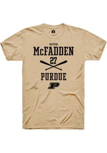 Olivia McFadden Gold Purdue Boilermakers NIL Sport Icon Short Sleeve T Shirt