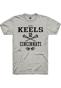 Alyse Keels Ash Cincinnati Bearcats NIL Sport Icon Short Sleeve T Shirt