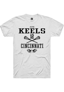 Alyse Keels White Cincinnati Bearcats NIL Sport Icon Short Sleeve T Shirt