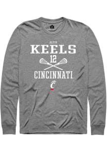 Alyse Keels Rally Mens Graphite Cincinnati Bearcats NIL Sport Icon Tee