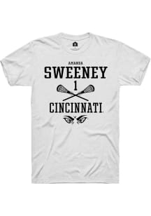 Amanda Sweeney White Cincinnati Bearcats NIL Sport Icon Short Sleeve T Shirt