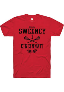 Amanda Sweeney Red Cincinnati Bearcats NIL Sport Icon Short Sleeve T Shirt