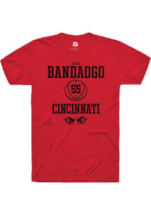 Aziz Bandaogo Red Cincinnati Bearcats NIL Sport Icon Short Sleeve T Shirt