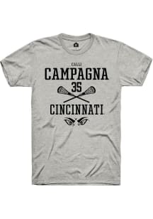 Calli Campagna Ash Cincinnati Bearcats NIL Sport Icon Short Sleeve T Shirt