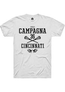 Calli Campagna White Cincinnati Bearcats NIL Sport Icon Short Sleeve T Shirt