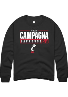 Calli Campagna Rally Mens  Cincinnati Bearcats NIL Stacked Box Crew Sweatshirt