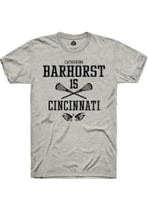 Catherine Barhorst Ash Cincinnati Bearcats NIL Sport Icon Short Sleeve T Shirt