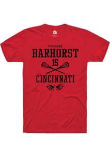 Catherine Barhorst Red Cincinnati Bearcats NIL Sport Icon Short Sleeve T Shirt