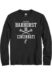 Catherine Barhorst Rally Mens Black Cincinnati Bearcats NIL Sport Icon Tee