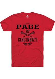 Chloe Page Red Cincinnati Bearcats NIL Sport Icon Short Sleeve T Shirt