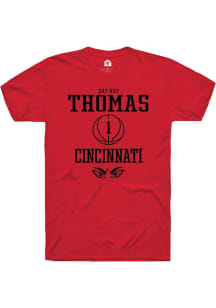 Day Day Thomas Red Cincinnati Bearcats NIL Sport Icon Short Sleeve T Shirt