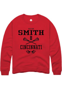 Gillian Smith Rally Mens Red Cincinnati Bearcats NIL Sport Icon Crew Sweatshirt